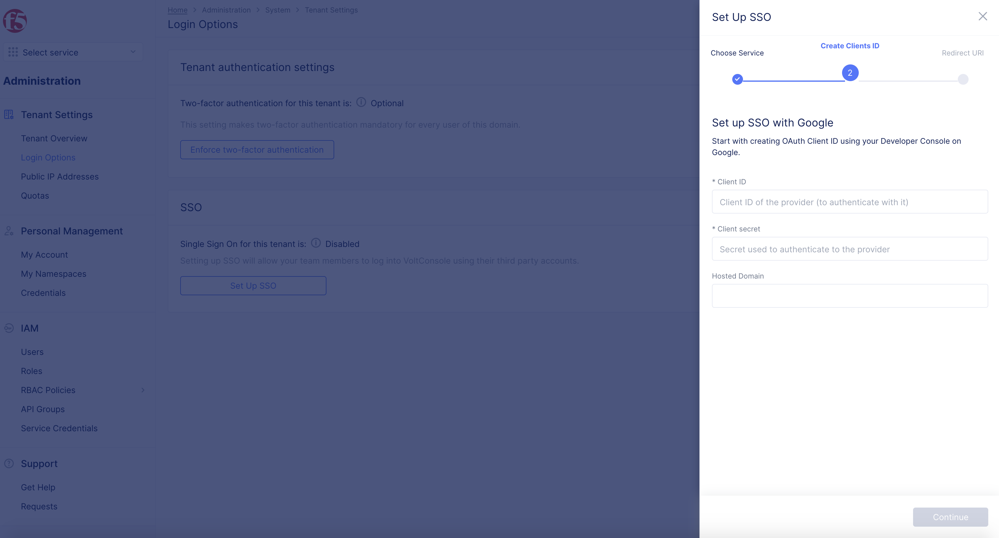 Figure: Client ID and Client Secret