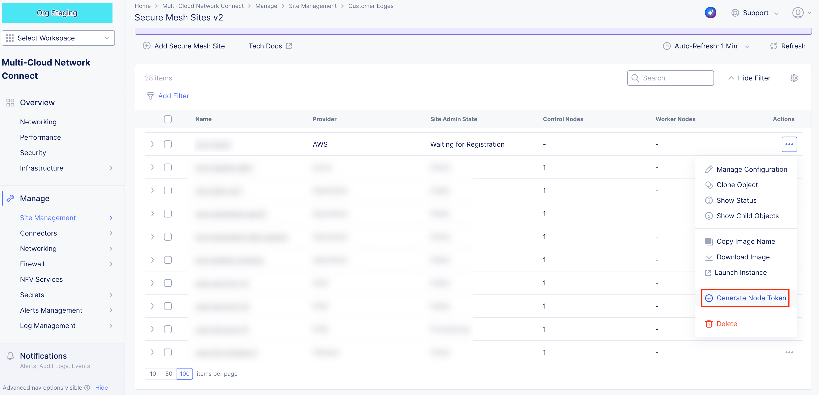 Figure: Generate Node Token