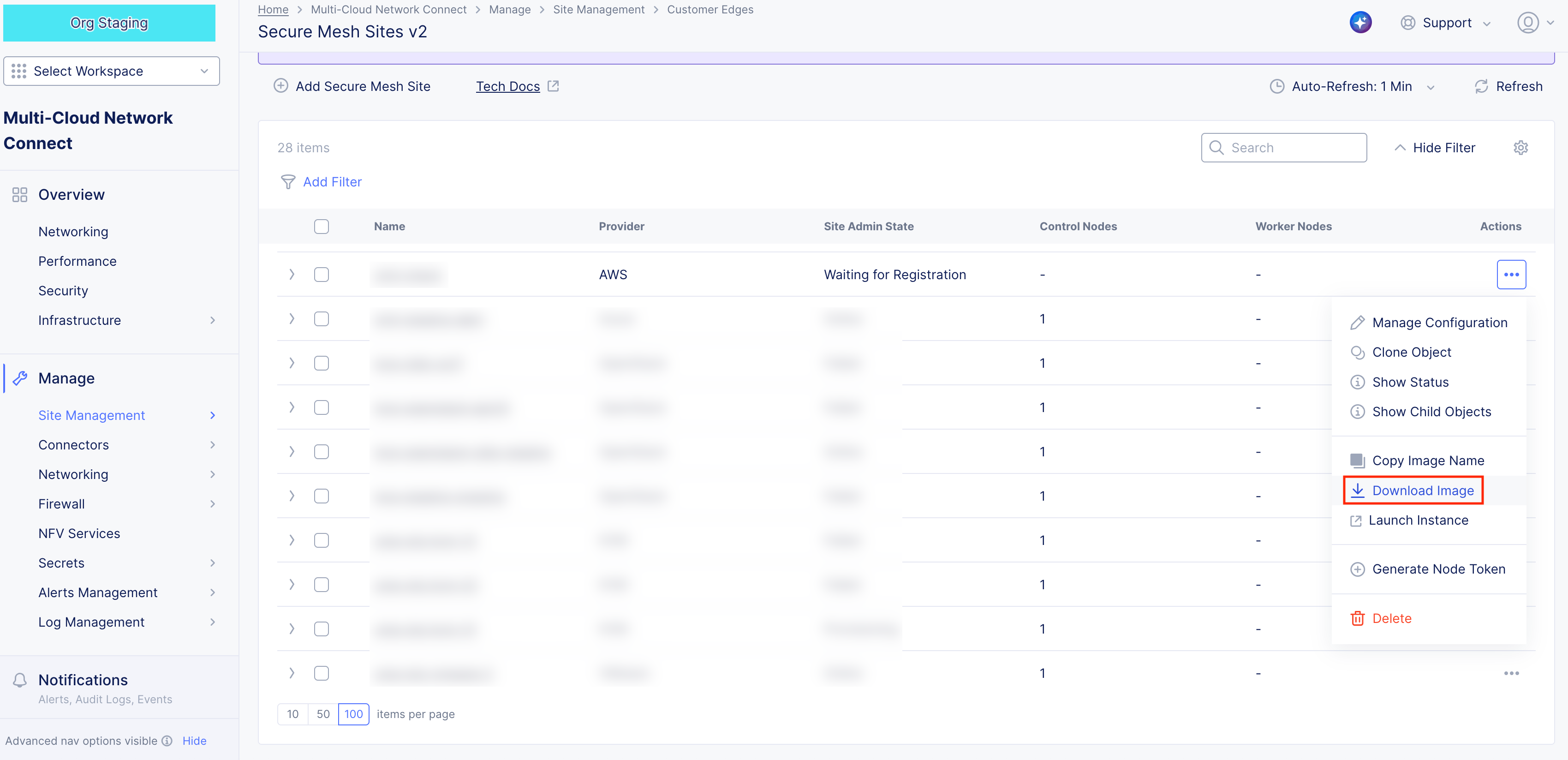 Figure: Download CE Node Image