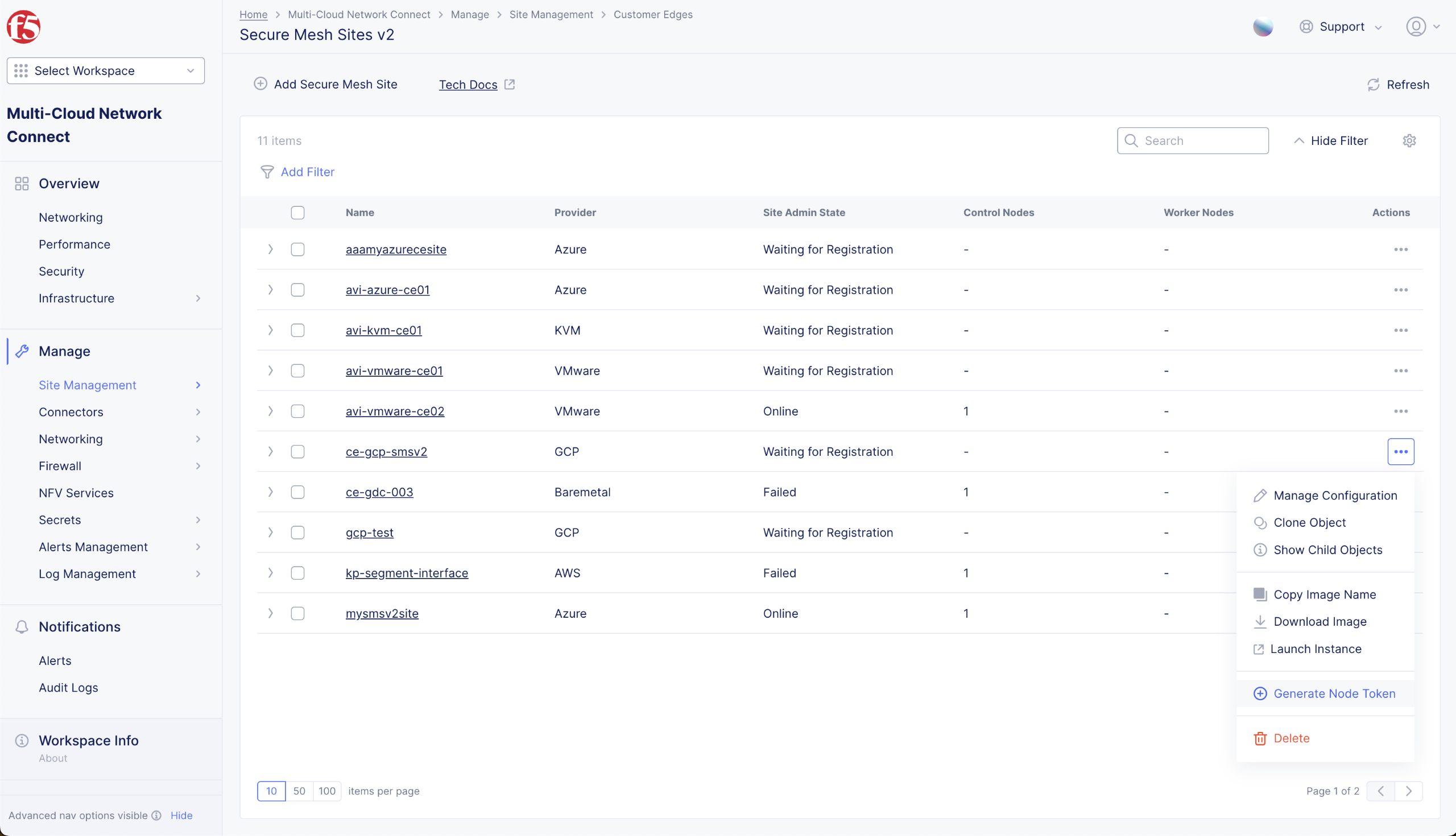 Figure: Generate Token Action