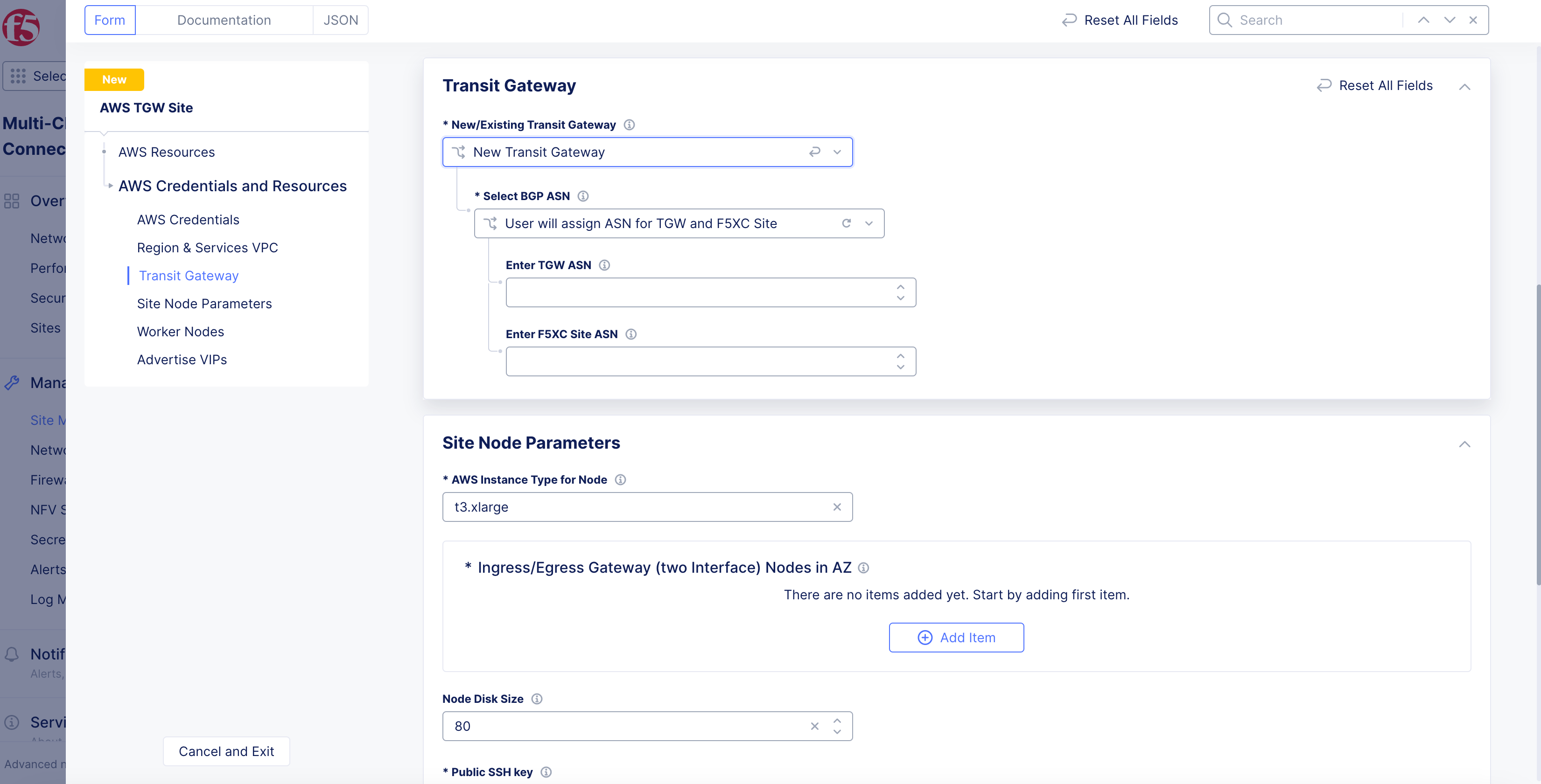 Figure: TGW Configuration