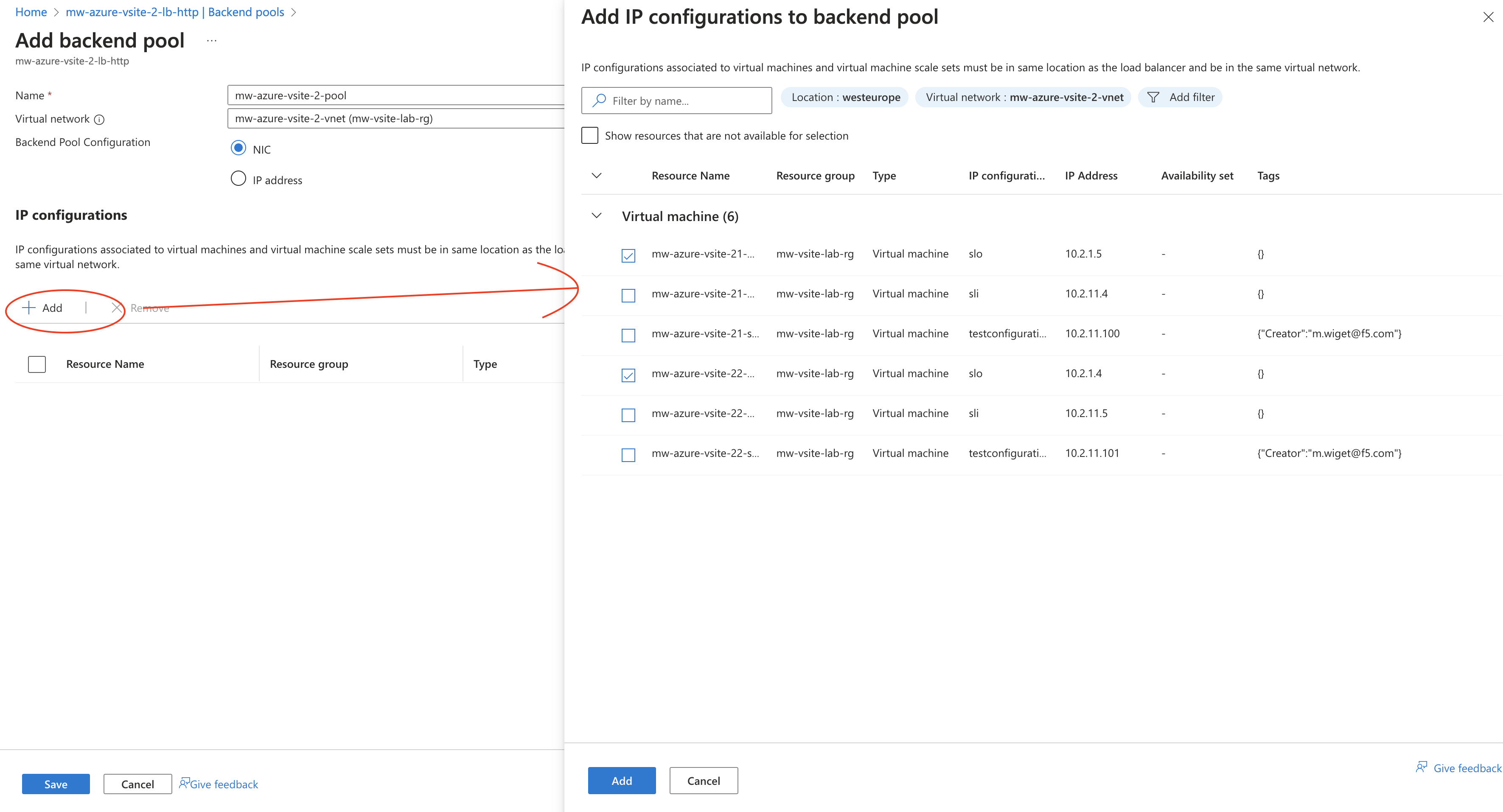Figure: Add SLO Interfaces